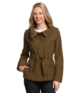 Jones New York® Belted Short Safari Trench Coat