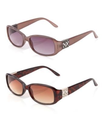 Relativity® Plastic Rectangle Sunglasses