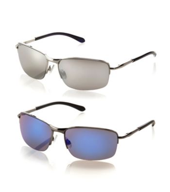 Paradise Collection® Men's Rimless Wrap Spring Hinged Sunglasses