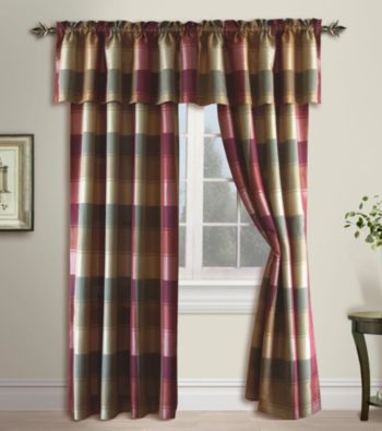 Plaid Window Treatments by United Curtain Co.