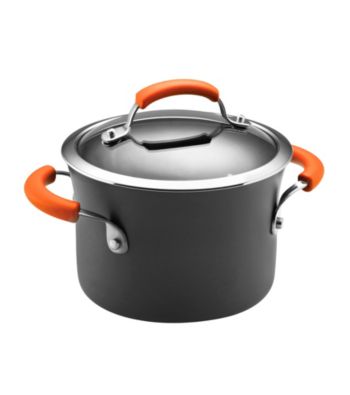 Rachael Ray® Hard Anodized II 3-qt. Tulip Shape Covered Sauce Pot
