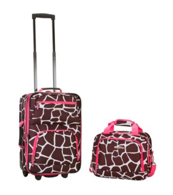 Rockland 2-pc. Pink Giraffe Luggage Set