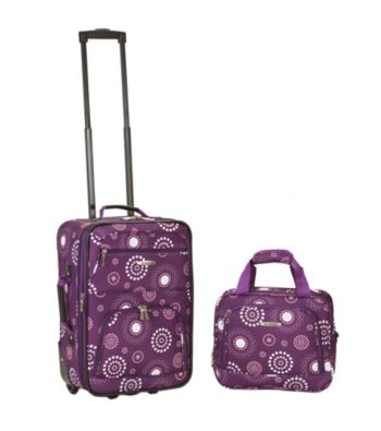 Rockland 2-pc. Purple Pearl Luggage Set