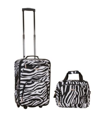 Rockland 2-pc. Zebra Luggage Set
