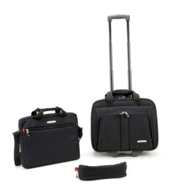 Rockland Black 3-pc. Rolling Lap Top Case Set