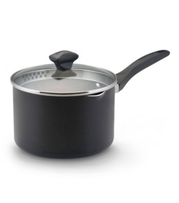 Farberware® Black Nonstick 3-qt. Covered Saucepan