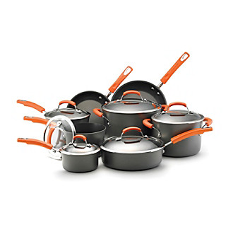 Rachael Ray&reg; 14-pc. Hard-Anodized Cookware Set with 
