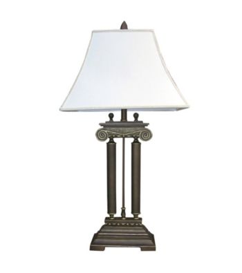 Ore International™ Home Decor Brushed Ivory Table Lamp