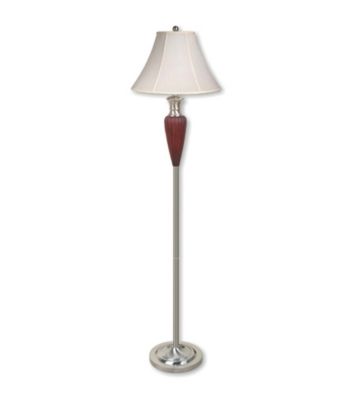 Ore International™ Walnut Decor-Base Floor Lamp