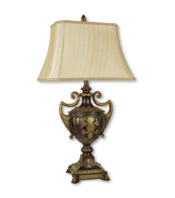 Ore International™ Antique Gold Urn-Shape Table Lamp