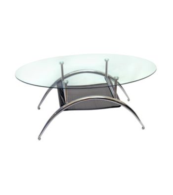 W. Designs Black Mesh Cocktail Table
