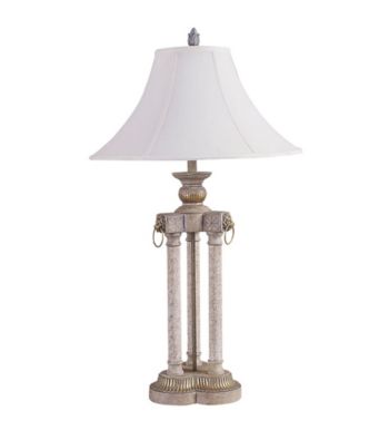 Ore International™ Brushed Ivory Deluxe Table Lamp