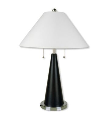 Ore International™ Black and Metal Modern Table Lamp