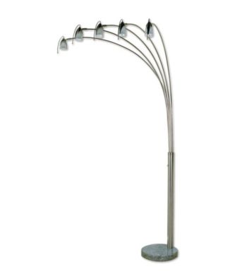 Ore International™ 5 Adjustable Arms Arch Floor Lamp With Marble Base