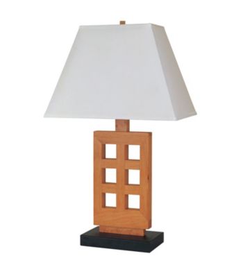 Ore International™ Wooden Table Lamp