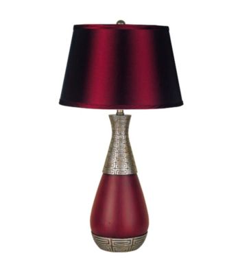 Ore International™ Burgundy Unique Table Lamp
