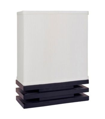 Ore International™ Black And White Rectangle Accent Lamp