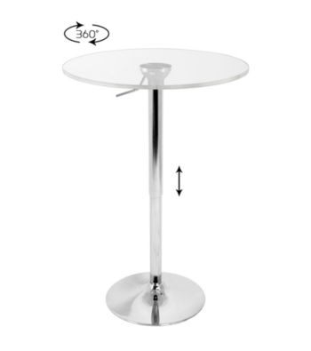 Lumisource® Black Ribbon Bar Table