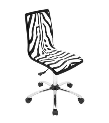 Lumisource® Printed Zebra Computer Chair