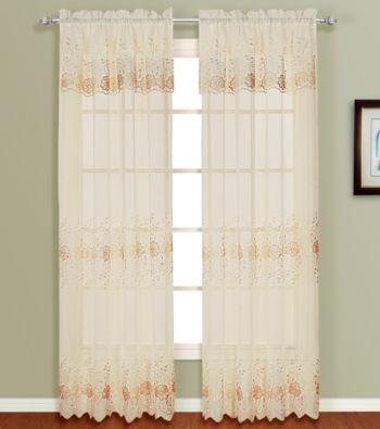 Marianna Set of 2 Panels with Attached Valance by United Curtain Co.