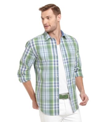 John Bartlett Consensus Men's Plaid Button Down Shirt