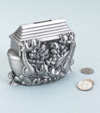 Lillian Rose® Noah's Ark Pewter Bank