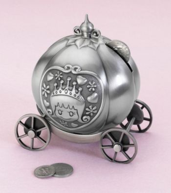Lillian Rose® Fairytale Coach Pewter Bank
