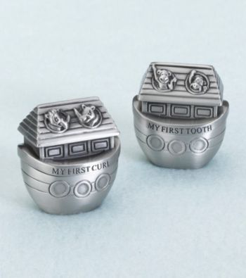 Lillian Rose® Noah Ark Pewter Tooth & Curl Box
