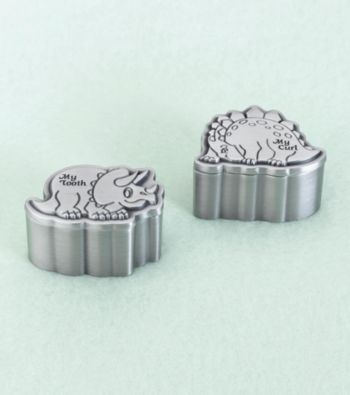 Lillian Rose® Dinosaur Pewter Tooth & Curl Box