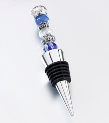 Lillian Rose® Beaded Wine Stopper-Blue