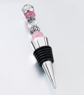 Lillian Rose® Beaded Wine Stopper-Pink