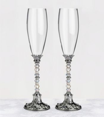 Lillian Rose® Beaded Glasses-Silver