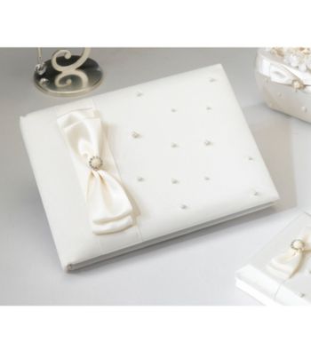 Lillian Rose® Scattered Pearl Guest Book - Ivory