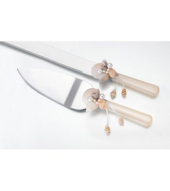 Lillian Rose® Seashell Knife & Server Set