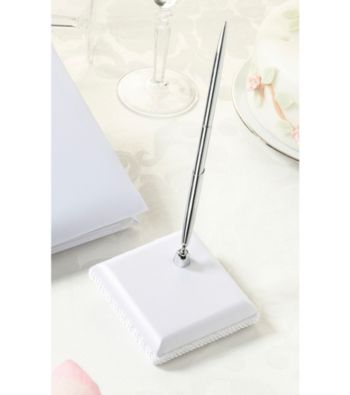 Lillian Rose® Ivory Plain Satin Square Pen Base