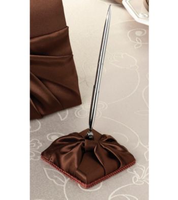 Lillian Rose® Brown Satin Pen Set