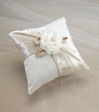 Lillian Rose® Taupe Rose Ring Pillow