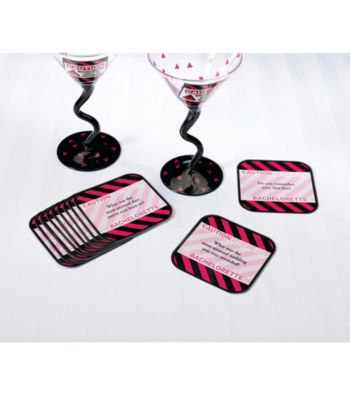 Lillian Rose® Set/12 Bachelorette Party Coaster
