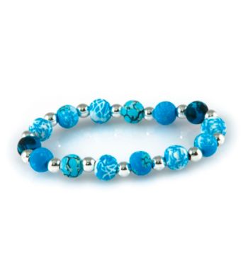 Viva Beads® Blue Brook 8mm Classic Clay Bead Stretch Bracelet