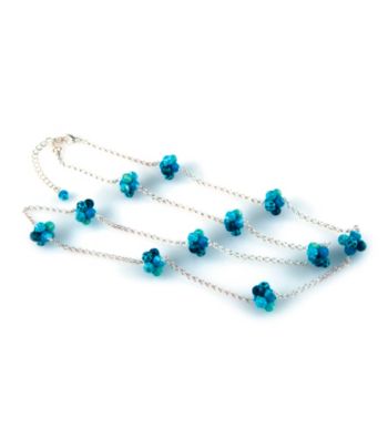 Viva Beads® Blue Brook Cluster Chain Necklace