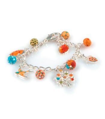 Viva Beads® Pumpkin Spice Charm Chain Bracelet