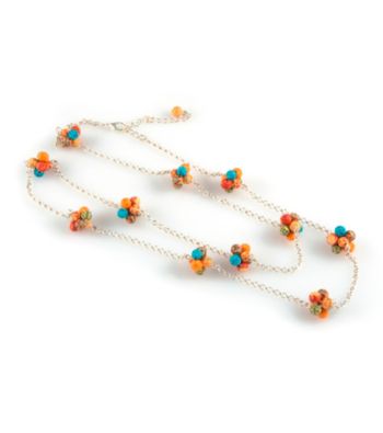 Viva Beads® Pumpkin Spice Cluster Chain Necklace