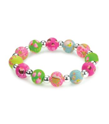 Viva Beads® Diva 10mm Chunky Stretch Bracelet - Cupcake