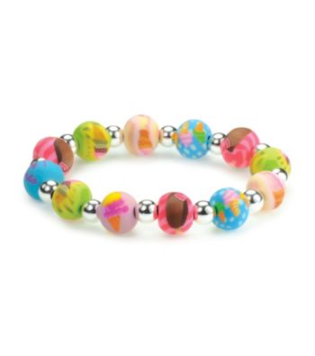 Viva Beads® Diva 10mm Chunky Stretch Bracelet - Ice Cream