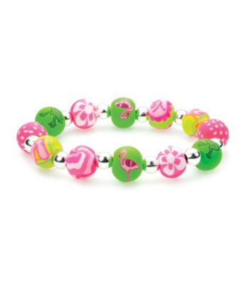 Viva Beads® Diva 10mm Chunky Stretch Bracelet - Flamingo
