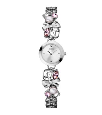 Guess Women's Crystalized Romance Bracelet Watch
