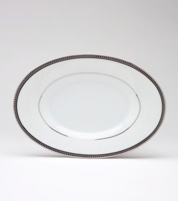 Noritake Regina Platinum Butter/Relish Tray