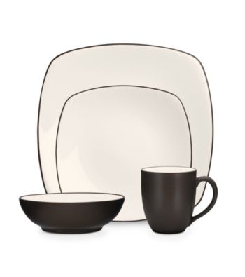 Noritake Colorwave Chocolate Square 4-pc. Place Setting