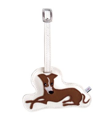 FouFou Dog Love Your Breed Luggage Tag - Greyhound
