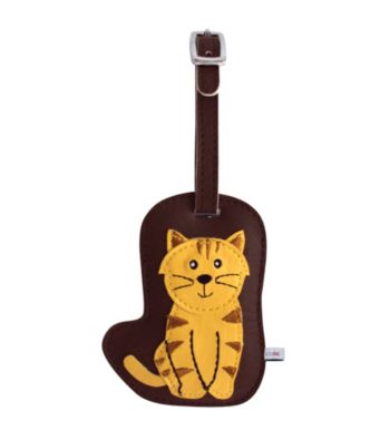 FouFou Dog Love Your Breed Luggage Tag - Orange Tabby Cat